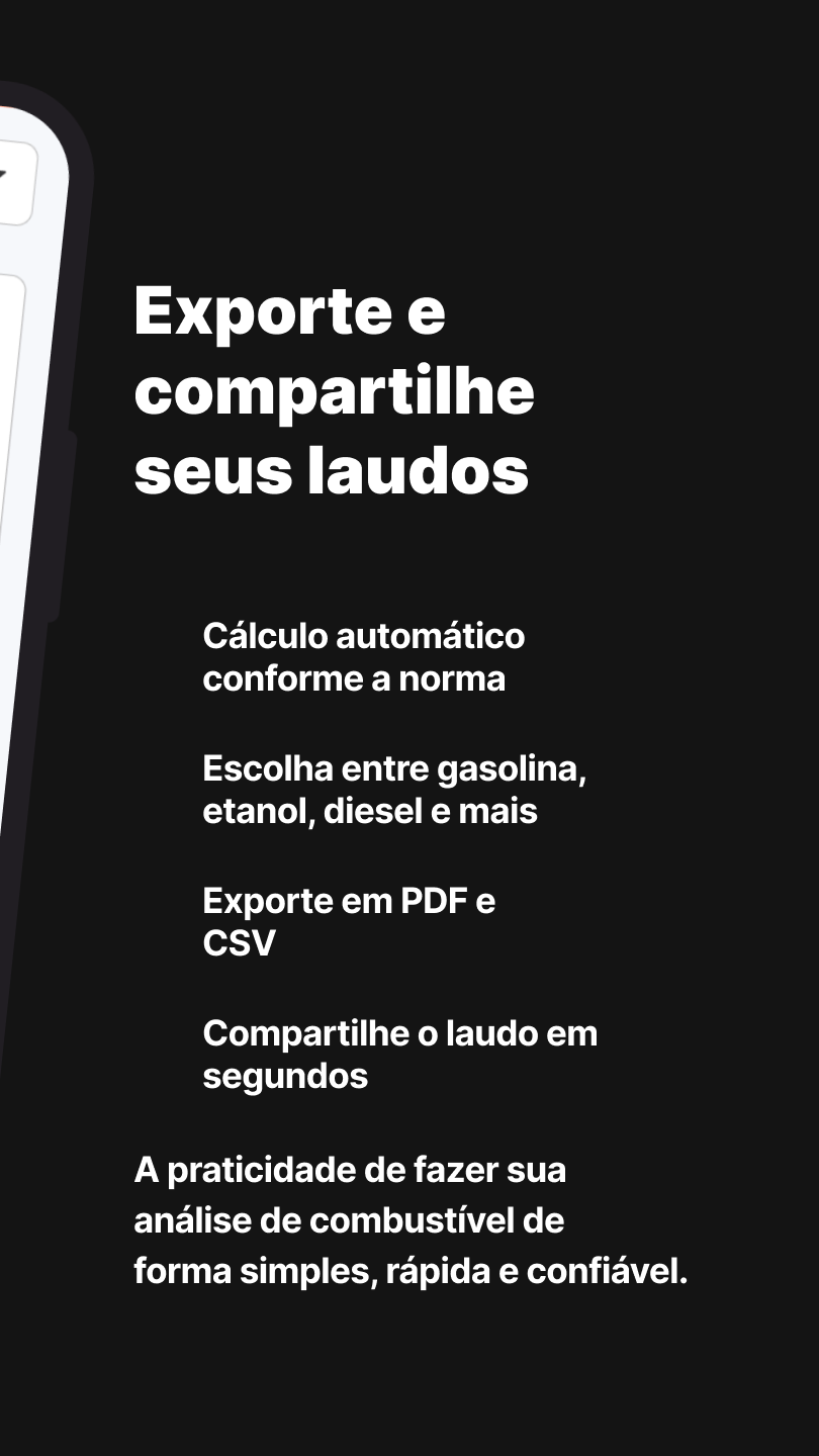 Tela do aplicativo Excelente Combustível 3